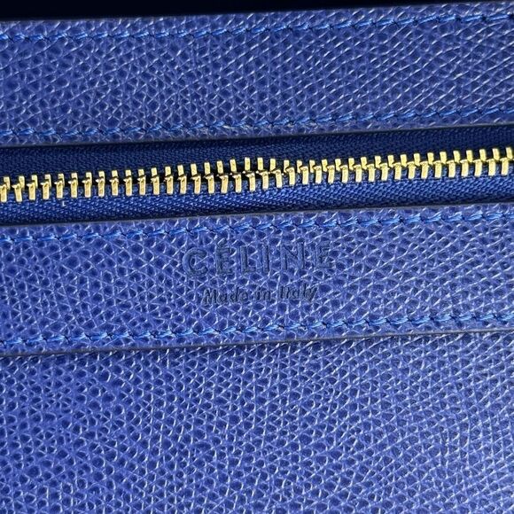 Celine Phantom Small Leather Blue Tote NEW - Picture 10 of 13